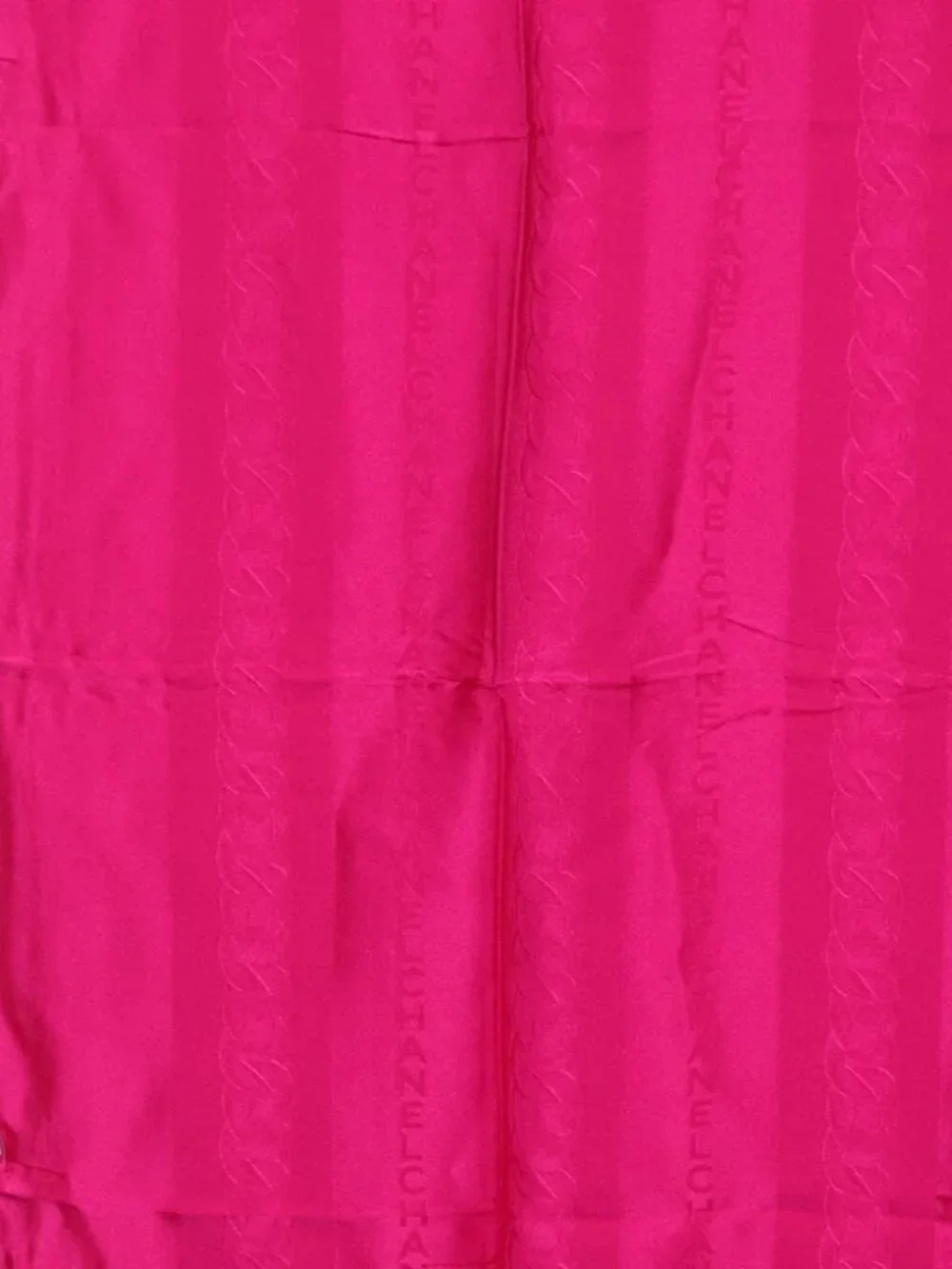 CHANEL Scarf Silk Pink CC Auth 174657A